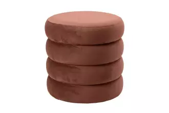 Taburet s ÚP VOQUE 40 CM hnědý samet Taburet s ÚP VOQUE 40 CM hnědý samet
