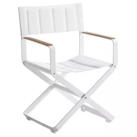 Zahradní skládací jídelní židle CLINT WHITE