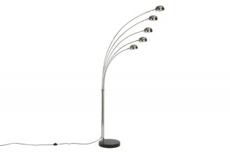 Stojací lampa FIVE LIGHTS 250 CM chromovaná - ROZBALENO