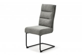 Konzolová židle COMFORT šedá strukturovaná látka - rozbaleno