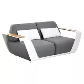 Zahradní dvoumístná pohovka ONDA WHITE DARK GREY