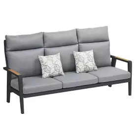 Zahradní třímístná pohovka EMOTI 2.0 BLACK TAUPE