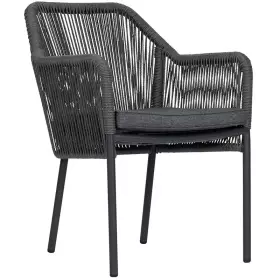 Zahradní jídelní židle BALERIC antracit/šedá