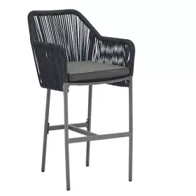 Zahradní barová židle BALERIC charcoal/tmavě modrá