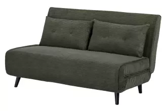 Rozkládací pohovka SMART MULTIFUNCTION 140 CM zelená manšestr