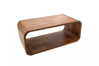 Konferenční stolek CUBE 100 CM hnědý masiv sheesham