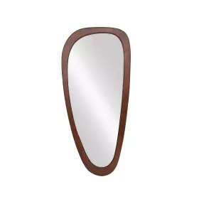 Oválné zrcadlo ORGANIC 120 CM ořechový vzhled