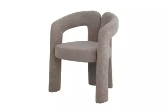 Designová jídelní židle ARCH greige žinylková tkanina