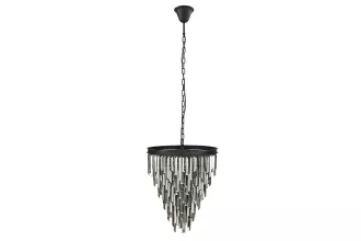 Stropní svítidlo CRYSTAL 50 CM černá kov
