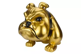 Dekorační soška BULLDOG 70 CM zlatá