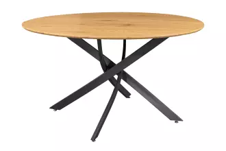 Kulatý jídelní stůl HELIX 120 CM dubová dýha Kulatý jídelní stůl HELIX 120 CM dubová dýha