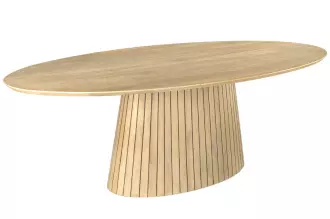 Jídelní stůl oválný ART DECO 220 CM masiv mango