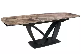 Jídelní stůl PAPILLON TAUPE 180-220-260 CM keramika rozkládací