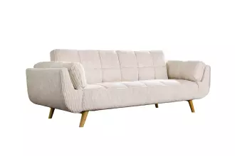 Pohovka BOUTIQUE 215 CM béžová manšetr rozkládací Pohovka BOUTIQUE 215 CM béžová manšetr rozkládací
