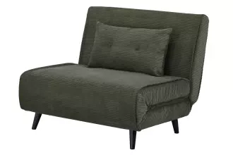 Rozkládací křeslo SMART MULTIFUNCTION 100 CM zelená manšestr