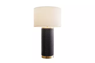 Stolní lampa ELEGANCIA 70 CM černá/bílá keramika