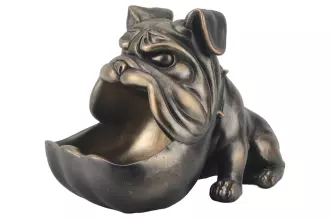 Dekorační mísa BULLDOG 30 CM bronzová