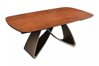 Jídelní stůl INFINITY RUST BROWN 180-220-260 CM keramika rozkládací