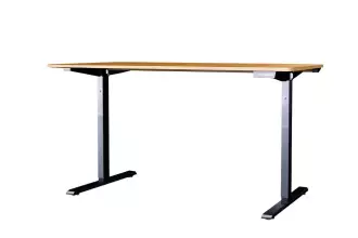Výškově nastavitelný kancelářský stůl OAK DESK 120 CM dubový vzhled