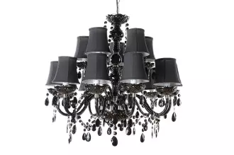Sada 15 stínidel CHANDELIER černá