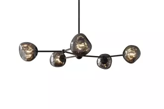 Stropní svítidlo LIQUID DIAMOND 97 CM kouřová černá