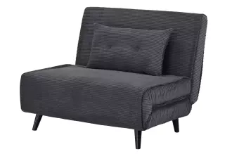 Rozkládací křeslo SMART MULTIFUNCTION 100 CM šedá manšestr
