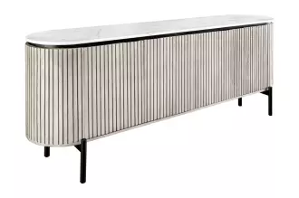 Komoda ADLON 170 CM mramor / masiv mango