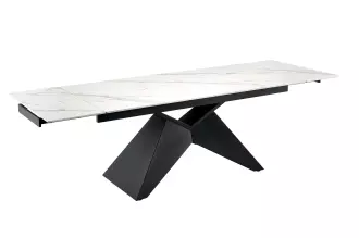 Rozkládací jídelní stůl DIAMOND WHITE 180-260 CM keramika Rozkládací jídelní stůl DIAMOND WHITE 180-260 CM keramika