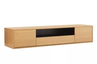 Závěsný televizní stolek LOFT 150 CM dub/černá