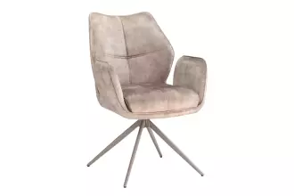 2SET jídelní židle CONCORD otočná 180° šampaňská greige samet 2SET jídelní židle CONCORD otočná 180° šampaňská greige samet