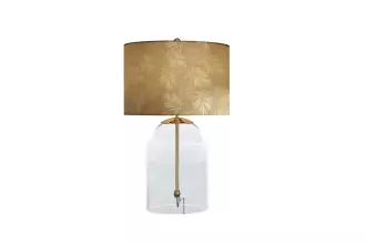Stolní lampa CLASSICO 50 CM transparentní/zlatá