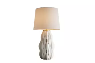 Stolní lampa ELEGANCIA 65 CM bílá keramika