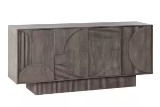 Komoda ART DECO II GREY 170 CM masiv mango