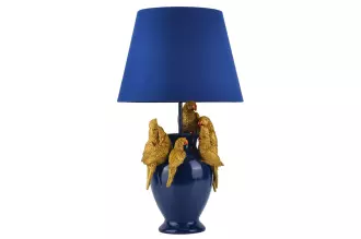 Stolní lampa WILDLIFE PARROT 55 CM modrá/zlatá