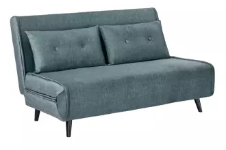 Rozkládací pohovka SMART MULTIFUNCTION 140 CM petrolejová samet