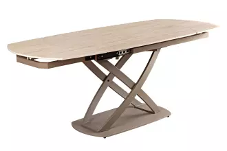 Jídelní stůl INCEPTION GREIGE 130-190 CM travertin rozkládací