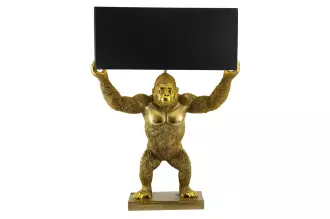 Stolní lampa KING APE 65 CM zlatá/černá