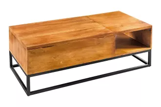 Konferenční stolek MAKASSAR FUNCTION 110 CM masiv mango honey Konferenční stolek MAKASSAR FUNCTION 110 CM masiv mango honey