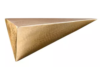 Nástěnná police PYRAMID 40 CM zlatá