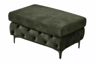 Taburet MODERN BAROCCO XL 90 CM tmavě zelený samet Taburet MODERN BAROCCO XL 90 CM tmavě zelený samet