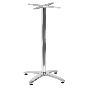 Zahradní vyšší stolová podnož ROMA 4 stříbrná pro desky max O80cm nebo 80×80cm