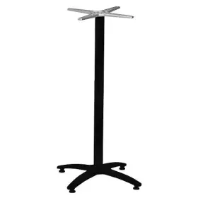 Zahradní vyšší stolová podnož ROMA 4 černá pro desky max O80cm nebo 80×80cm