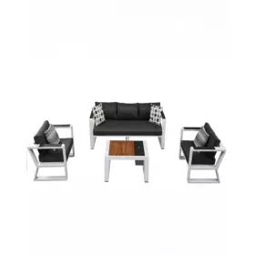 Zahradní 5 místná sedací souprava EXEE WHITE BLACK