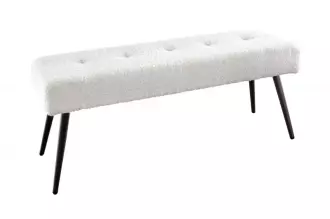 Lavice BOUTIQUE 100 CM bílá colin bouclé