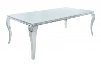 Jídelní stůl MODERN BAROCCO 180 CM bílý, II. jakost (A)