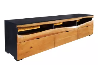 Televizní stolek GRAND s LED osvětlením 180 CM masiv akácie