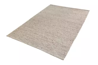 Koberec WOOL 240x160 CM stříbrně šedá vlna