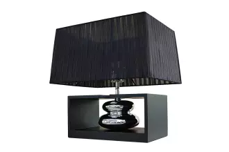 Stolní lampa s nastavitelným stínidlem GRACIA 35 CM černá/stříbrná