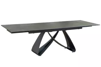 Jídelní stůl INFINITY RUST BLACK 180-220-260 CM keramika rozkládací