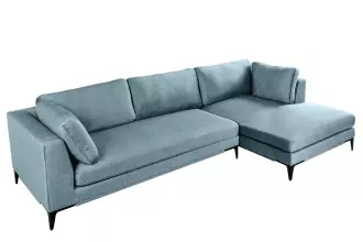 Rohová pohovka SIGNUM XL 315 CM petrolejová samet pravá